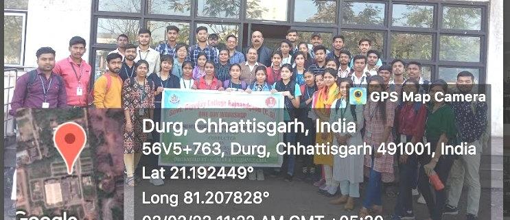 Govt. Digvijay Autonomous College-दिग्विजय के छात्रों का तकनीकी संस्थान में शैक्षणिक भ्रमण