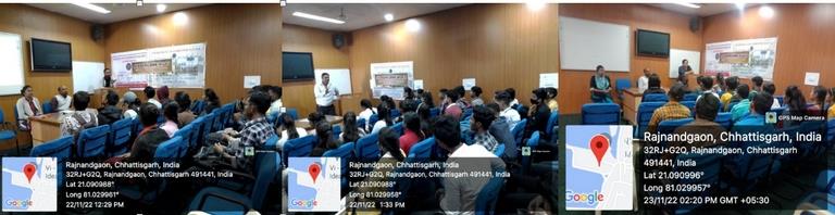 Govt. Digvijay Autonomous College-कम्प्यूटर विभाग में अन्तर्विभागीय अतिथि व्याख्यान माला का आयोजन